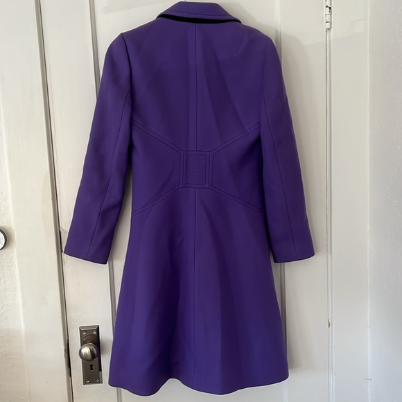 Kate Spade Purple Coat size 4 100% wool - Picture 4 of 6